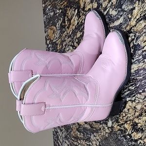 Pink cowgirl boots